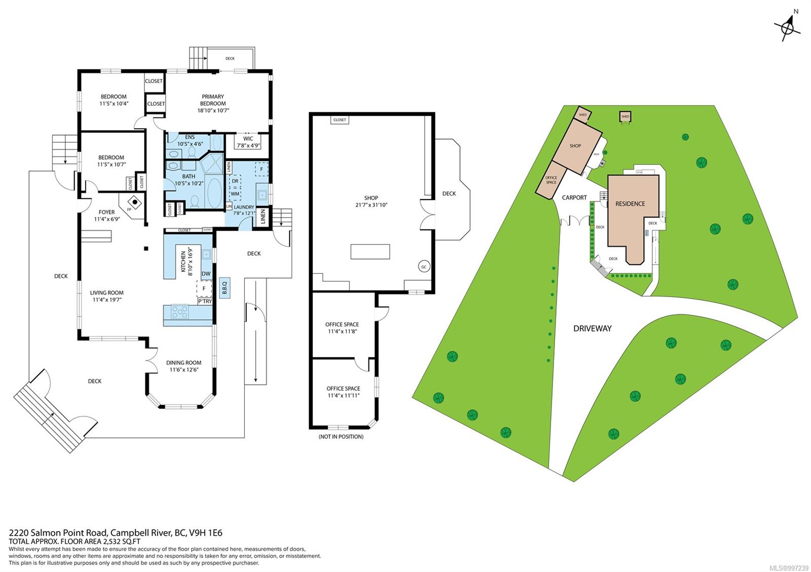 $799,000 - 2220 Salmon Point Rd<br>British Columbia, V9H 1E6